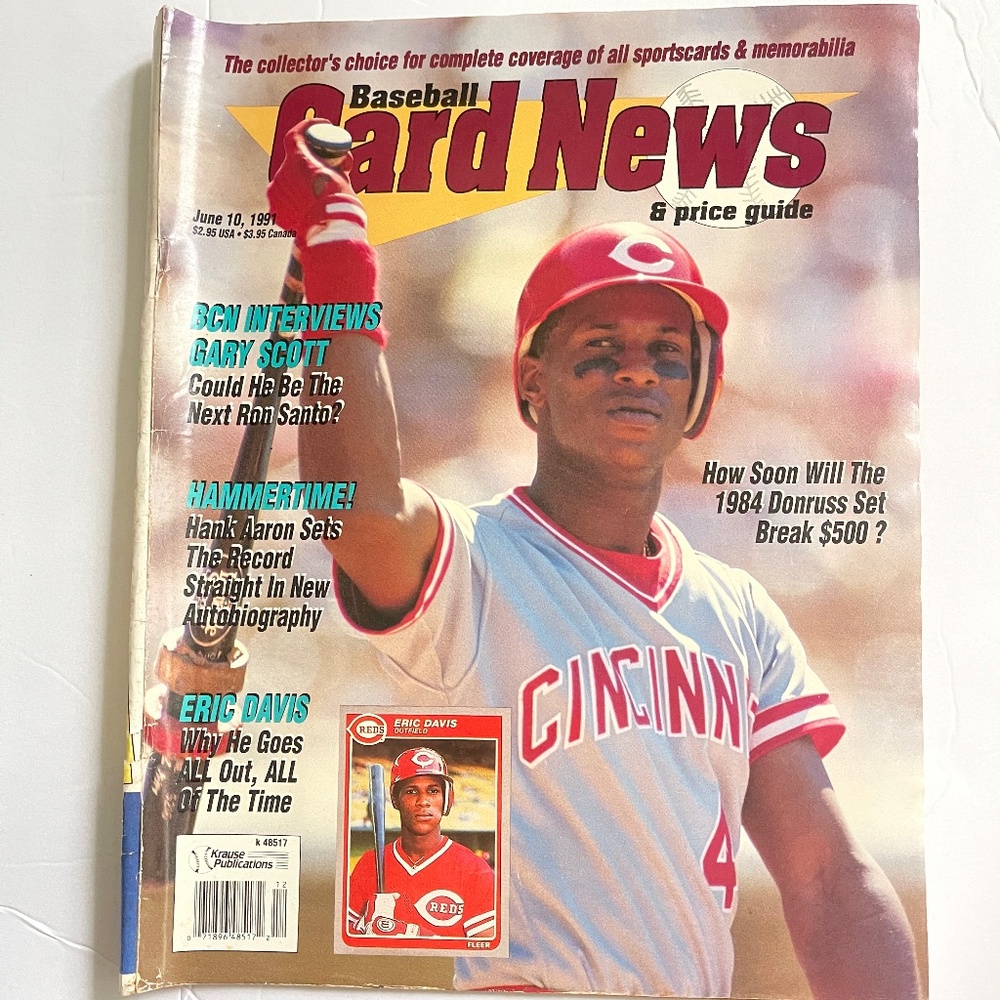 Baseball Card News Magazine - Eric Davis cover